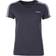 Adidas Women's Essentials 3-Stripes Tee - Dark Grey Heather/Purple Tint