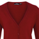 Premier Button Through Long Sleeve V-Neck Knitted Cardigan - Burgundy