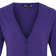 Premier Button Through Long Sleeve V-Neck Knitted Cardigan - Purple