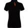 ASQUITH & FOX Short Sleeve Contrast Polo Shirt - Black/ Orange