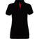 ASQUITH & FOX Short Sleeve Contrast Polo Shirt - Black/ Red