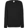 Fruit of the Loom Ladies Lightweight Raglan Sweatshirt - Black