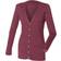 Henbury V-Neck Button Pocket Cardigan - Burgundy