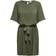 Jacqueline de Yong Amanda 2/4 Belt Dress - Green/Kalamata