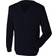 Henbury 12 Gauge Fine Knit V-Neck Jumper - Navy