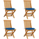 vidaXL 43040 4-pack Garden Dining Chair