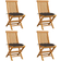 vidaXL 43040 4-pack Garden Dining Chair