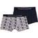 Tommy Hilfiger Logo Waistband Organic Cotton Trunks 2-pack - Mbu/Flag/Logo/Aop/Desert Sky (UB0UB00291)