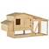 vidaXL Chicken Cage Solid Pine Wood