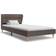 vidaXL Bed with LED Memory Foam Mattress 74cm Bettrahmen 90X200cm