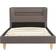 vidaXL Bed with LED Memory Foam Mattress 74cm Bettrahmen 90X200cm