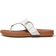 Fitflop Gracie Buckle Leather Toe-Post - Urban White