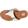 Fitflop Gracie Buckle Leather Toe-Post - Urban White