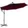 vidaXL Cantilever Umbrella with LED
