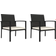 vidaXL 3065711 Patio Dining Set, 1 Table incl. 2 Chairs