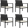 vidaXL 315111 4-pack Garden Dining Chair