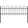vidaXL Garden Fence with Hoop Top 66.9x23.6"