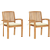 vidaXL 3063260 2-pack Garden Dining Chair