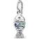 Pandora Scaled Fish Dangle Charm - Silver/Multicolour/Tranparent