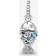 Pandora Scaled Fish Dangle Charm - Silver/Multicolour/Tranparent