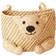 Rice Small Bear Raffia Hanging Basket