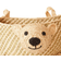 Rice Small Bear Raffia Hanging Basket