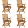 vidaXL 3065620 4-pack Garden Dining Chair