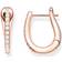 Thomas Sabo Classic Hoop Earrings - Rose Gold/Transparent