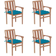 vidaXL 3073401 4-pack Garden Dining Chair