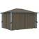 vidaXL Gazebo with Curtain and String Lights