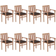 vidaXL 3073456 8-pack Garden Dining Chair