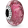 Pandora Wavy Fancy Murano Glass Charm - Silver/Pink