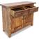 vidaXL Solid Recycled Wood Natural Sideboard 75x65cm