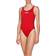 Arena Women's Solid Swim Tech High Swimsuit - Red/White