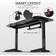 Trust GXT 1175 Imperius XL Gaming Desk - Black, 660x1400x750mm