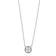 Tory Burch Miller Pavé Logo Delicate Necklace - Silver/Transparent