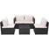 vidaXL 43109 Lounge-Set, 1 Bord inkl. 4 Soffor