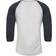 Next Level Tri-Blend 3/4 Sleeve Raglan T-shirt Unisex - Indigo/Heather White