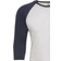 Next Level Tri-Blend 3/4 Sleeve Raglan T-shirt Unisex - Indigo/Heather White