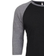 Next Level Tri-Blend 3/4 Sleeve Raglan T-shirt Unisex - Premium Heather/Vintage Black