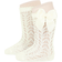 Condor Cotton Openwork Knee High Socks with Bow - Beige (25192_000_303)