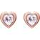 Ted Baker Han Heart Earrings - Rose Gold/Transparent