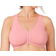 Glamorise Front Close T-Back Comfort Bra - Pink Blush