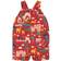 Frugi Rury Reversible Dungaree - True Red/Parakeet