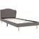 vidaXL Bed with Memory Foam Mattress 82.5cm Bettrahmen 90X200cm