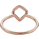 Monica Vinader Riva Mini Kite Stacking Ring - Rose Gold/Diamonds