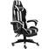 vidaXL Footrest Artificial Leather Gaming Chair - Black/White