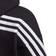 Adidas Kid's 3-Stripes Full-Zip Hoodie - Black/White (GE0950)