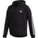 Adidas Kid's 3-Stripes Full-Zip Hoodie - Black/White (GE0950)