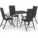 vidaXL 3060065 Patio Dining Set, 1 Table incl. 4 Chairs